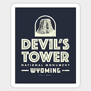 Vintage Devil's Tower National Monument Sticker